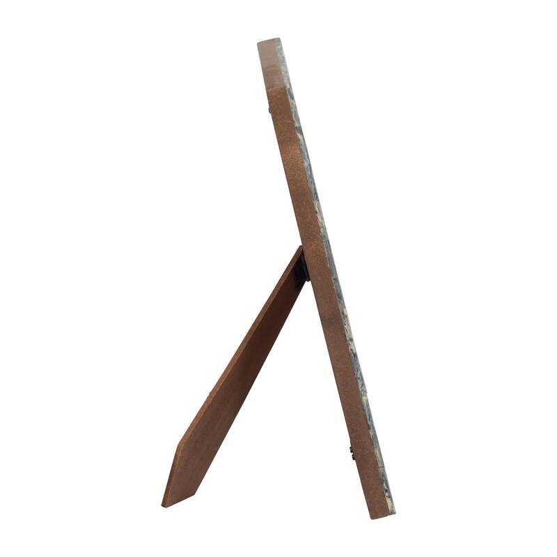 Resin Woven Rectangular Photo Frame - Blue