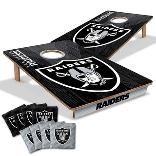 Las Vegas Raiders NFL Tailgate Cornhole Board Set