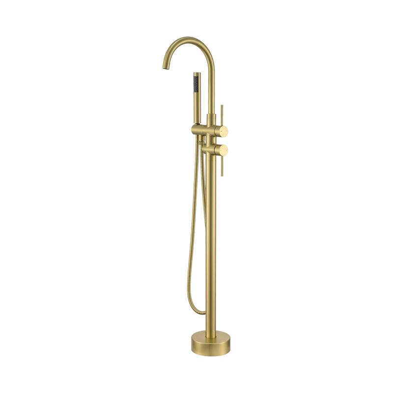 Single-Handle Freestanding Tub Faucet Mount Tub Faucet Bathtub Filler - Orange