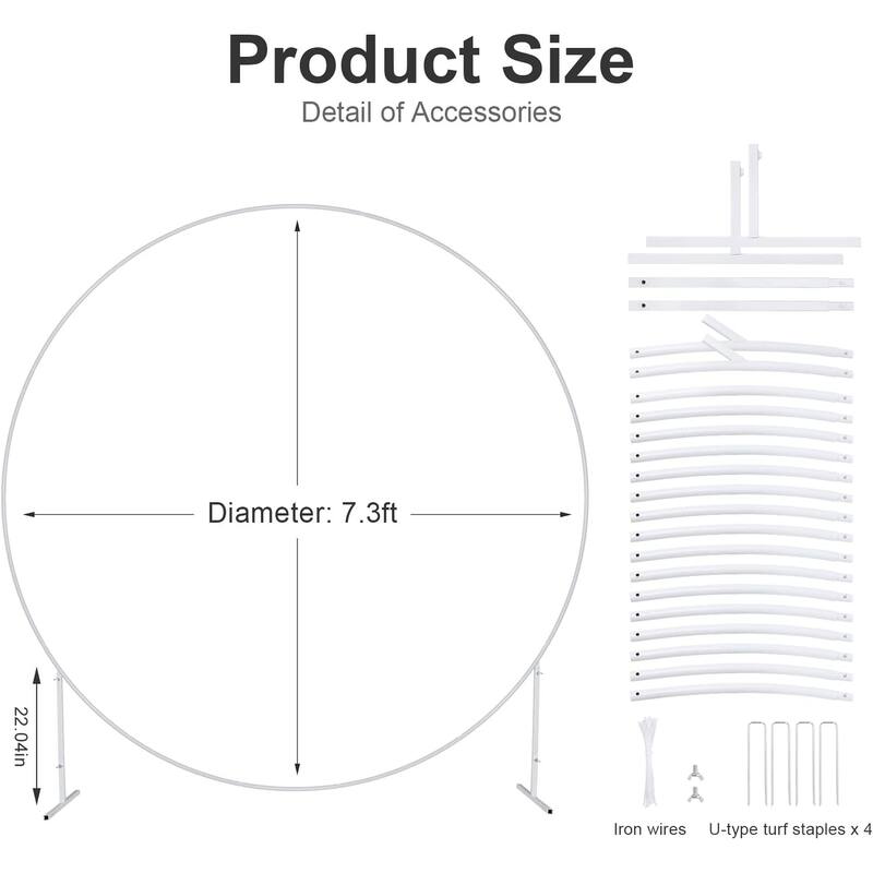 Round Backdrop Stand for Wedding Birthday Party Decoration