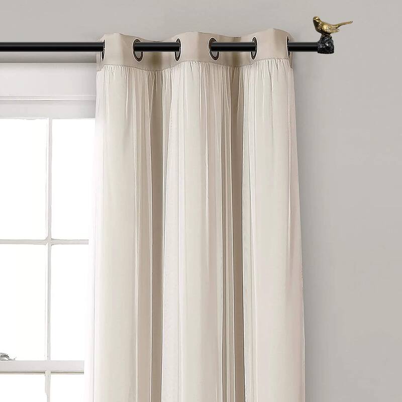 Meriville 1-Inch Diameter Single Window Treatment Curtain Rod