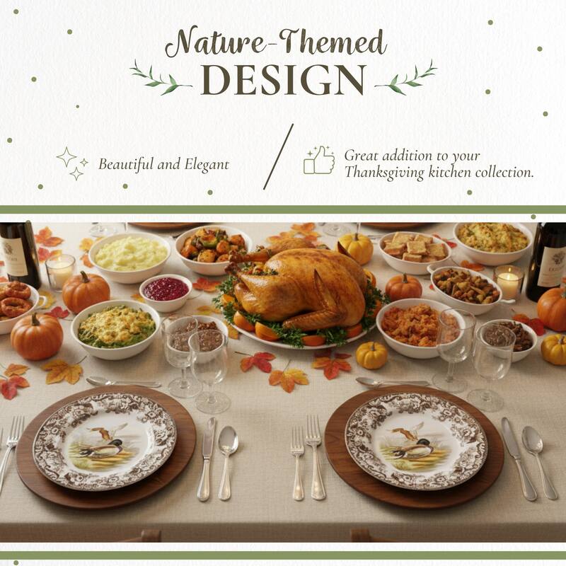 Spode Woodland Dinner Plate Birds Motif - 10.5