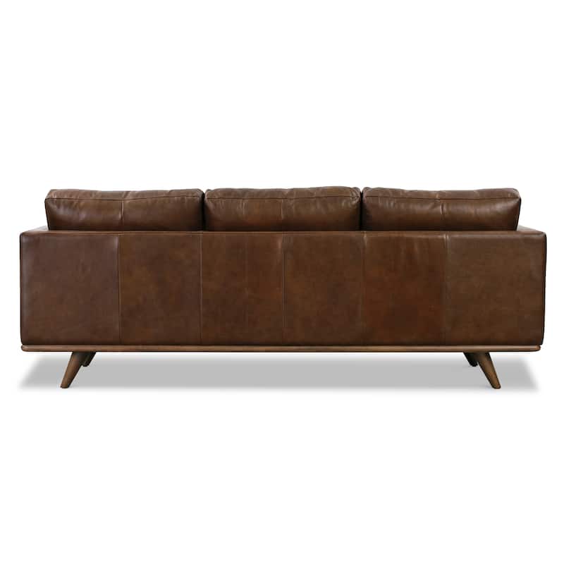 Poly & Bark Nolita 85" Sofa - Full Grain Genuine Italian Leather