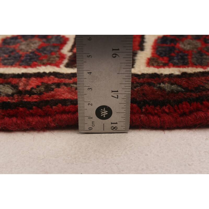 ECARPETGALLERY Hand-knotted Andelz Red Wool Rug - 3'8 x 10'3