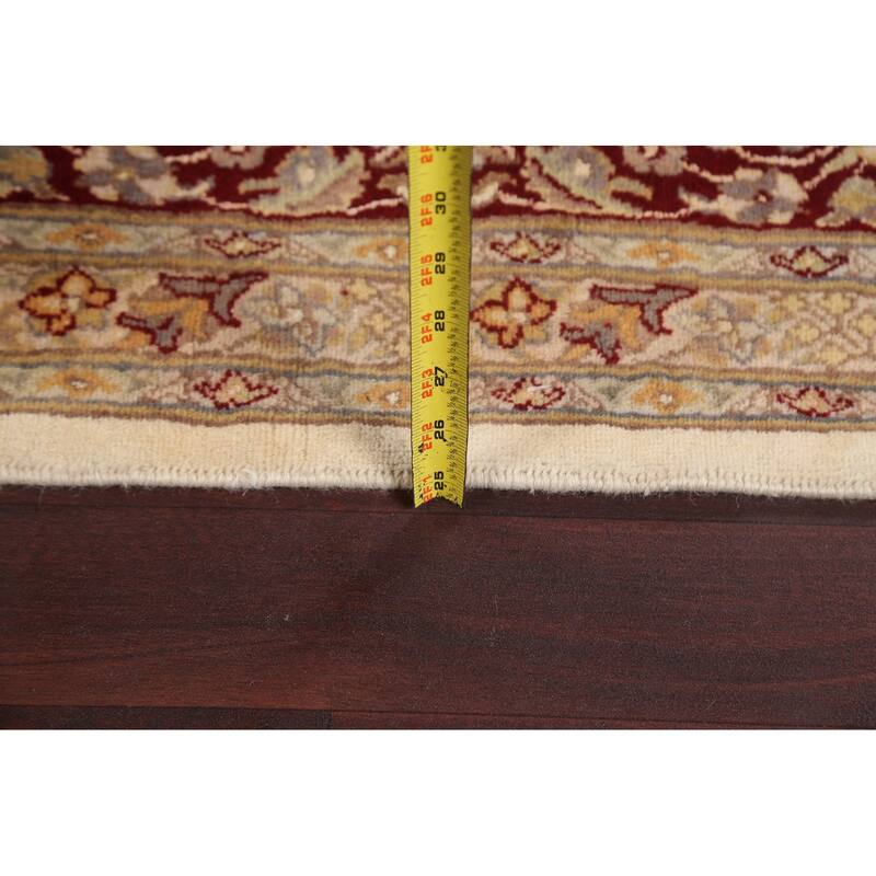 Vegetable Dye Tabriz Oriental Floral Area Rug Hand-knotted Wool Carpet - 6'4" x 10'6"