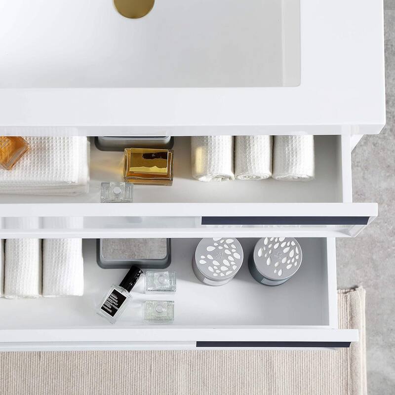 Blossom 24-Inch Bathroom Vanity with Sink (Wall-Mounted)