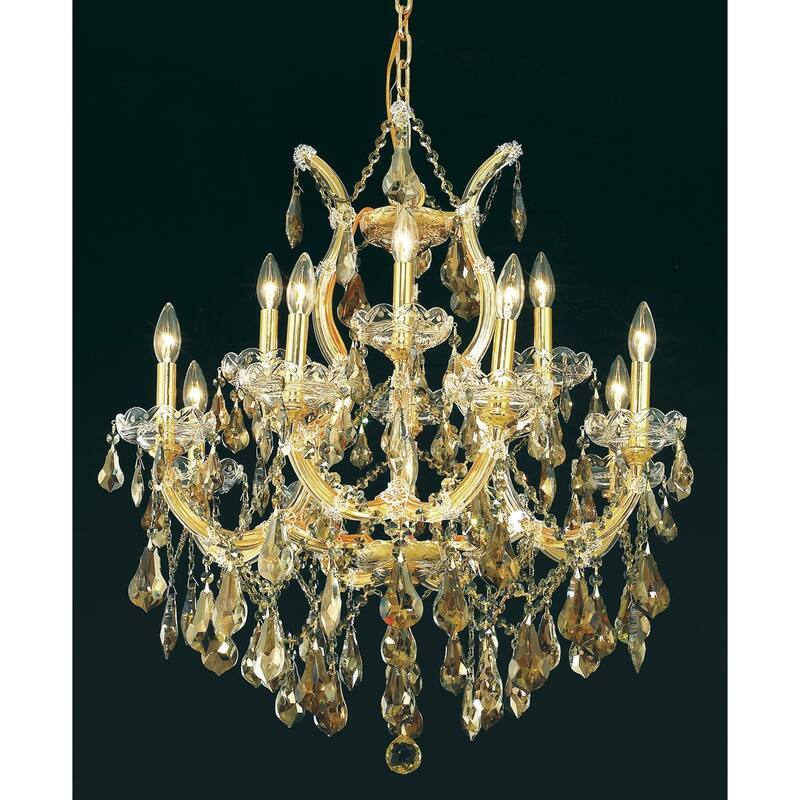 Fleur Illumination 13 light Gold Chandelier