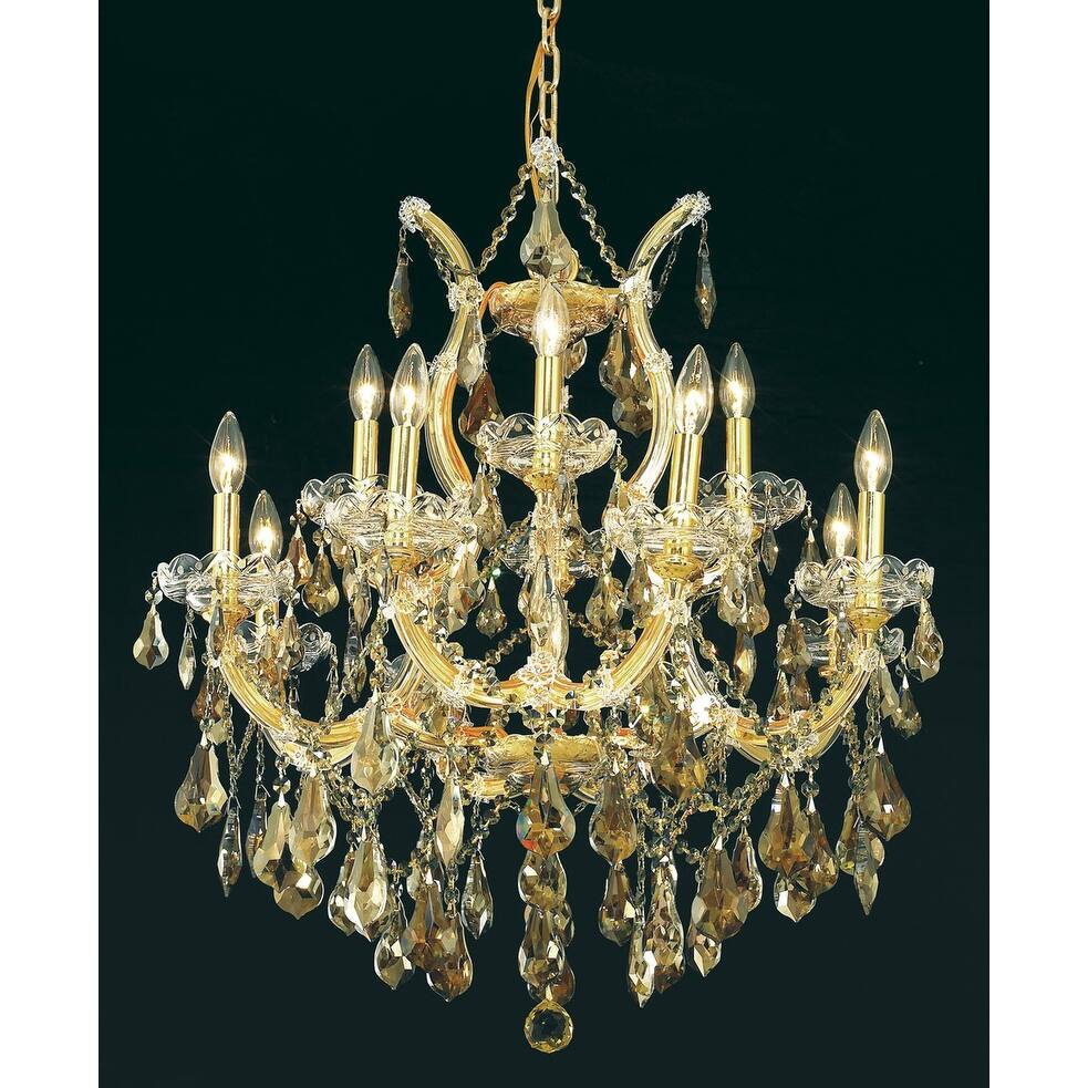 Fleur Illumination 13 light Gold Chandelier