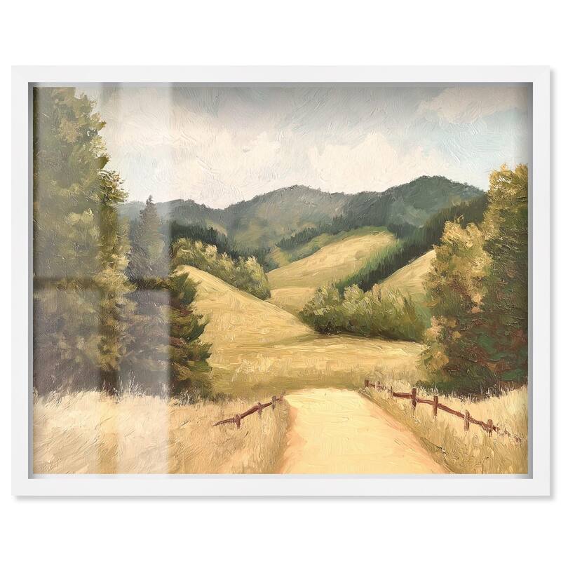Summer Fields Shadowbox by Art Remedy - White - 36" x 30"