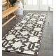 preview thumbnail 6 of 50, SAFAVIEH Handmade Flatweave Dhurries Nicolette Modern Moroccan Wool Rug 2'6" x 8' Runner - Ivory/Grey - Runner