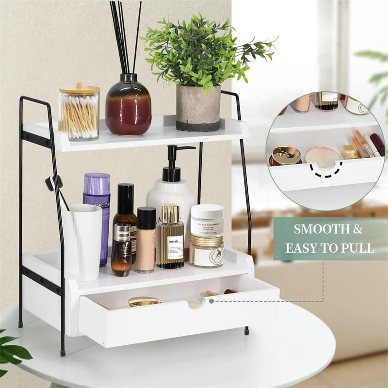 2-Tier Countertop Organizer - 7.5"D x 15.2"W x 16.5"H