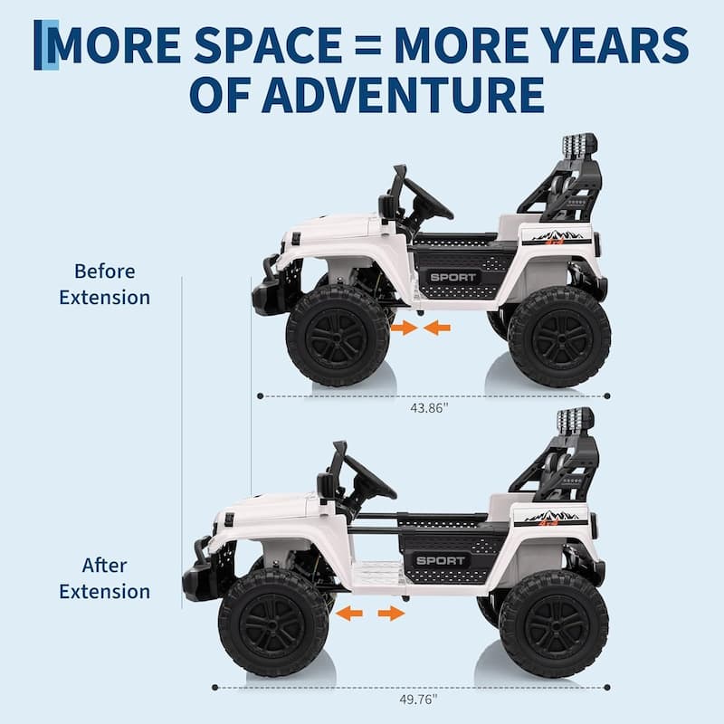 24V 2 Seater Electric Ride On Car for Kids with Remote Control