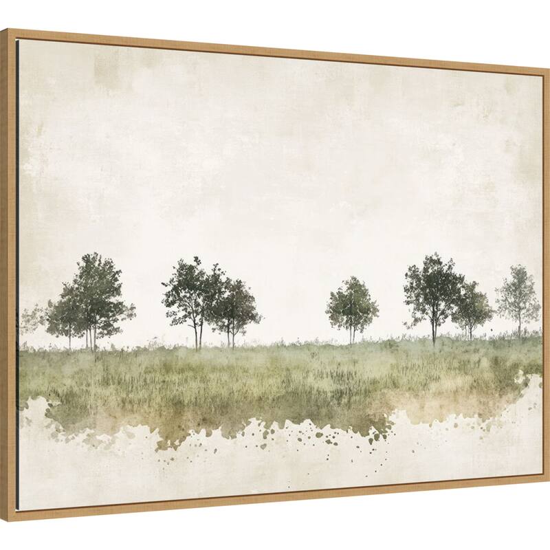 Still Woodland No. 1 by Mona Grace (38 x 28 in.), Framed Canvas Wall Art Print