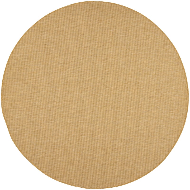 HomeRoots Contemporary Round Outdoor Rug - 8' Round