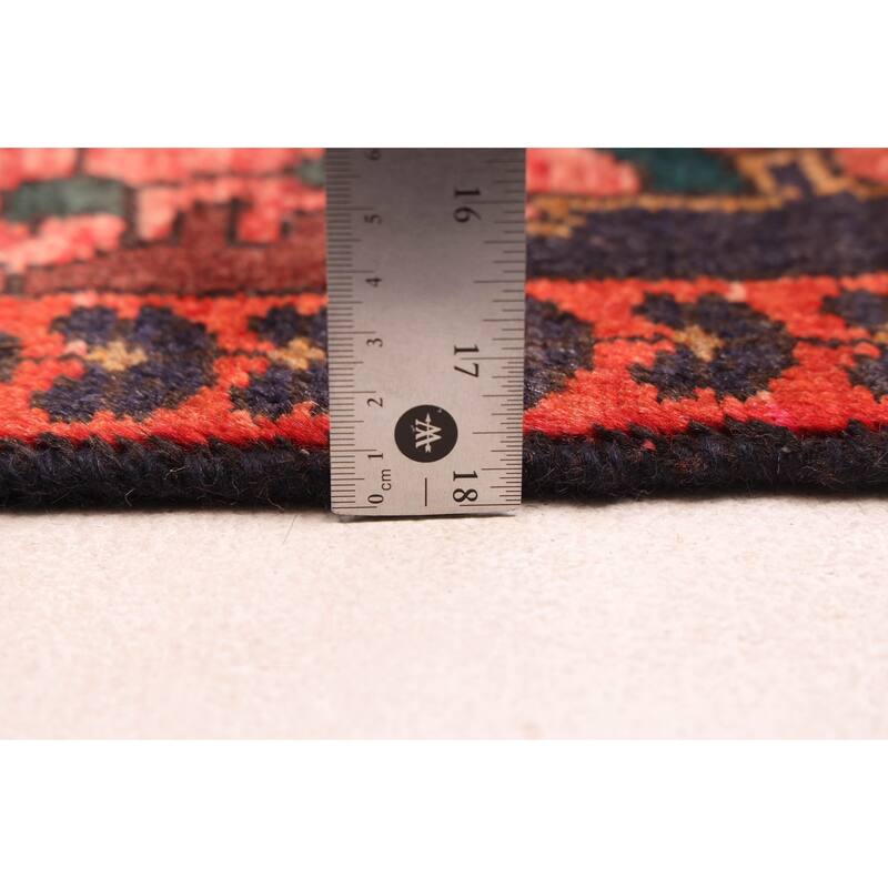 ECARPETGALLERY Hand-knotted Andelz Red Wool Rug - 3'11 x 8'6