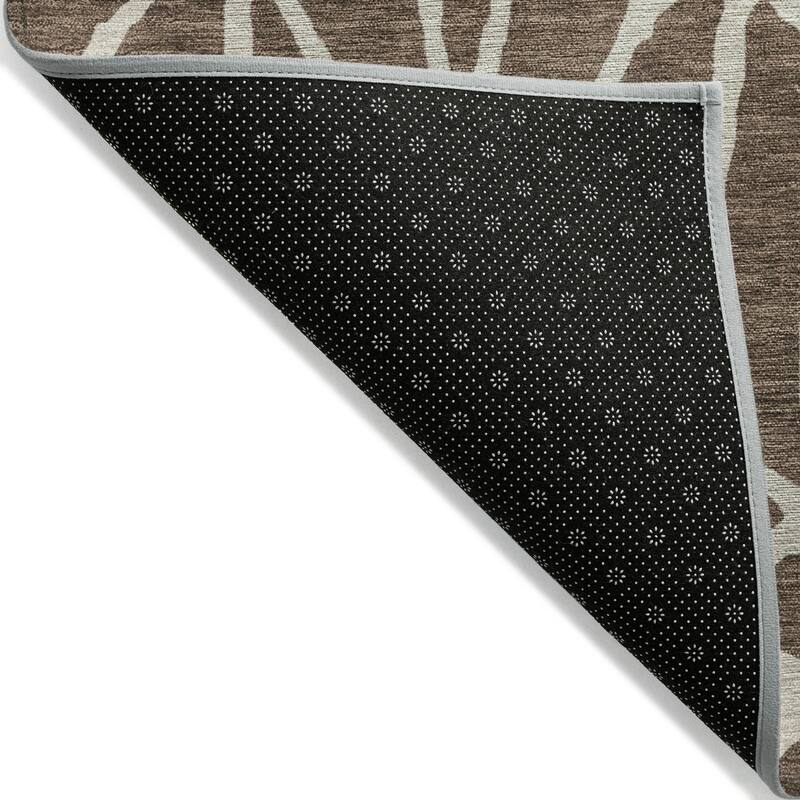 Machine Washable Indoor/ Outdoor Modern Chantille Rug
