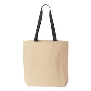 black cotton tote bag