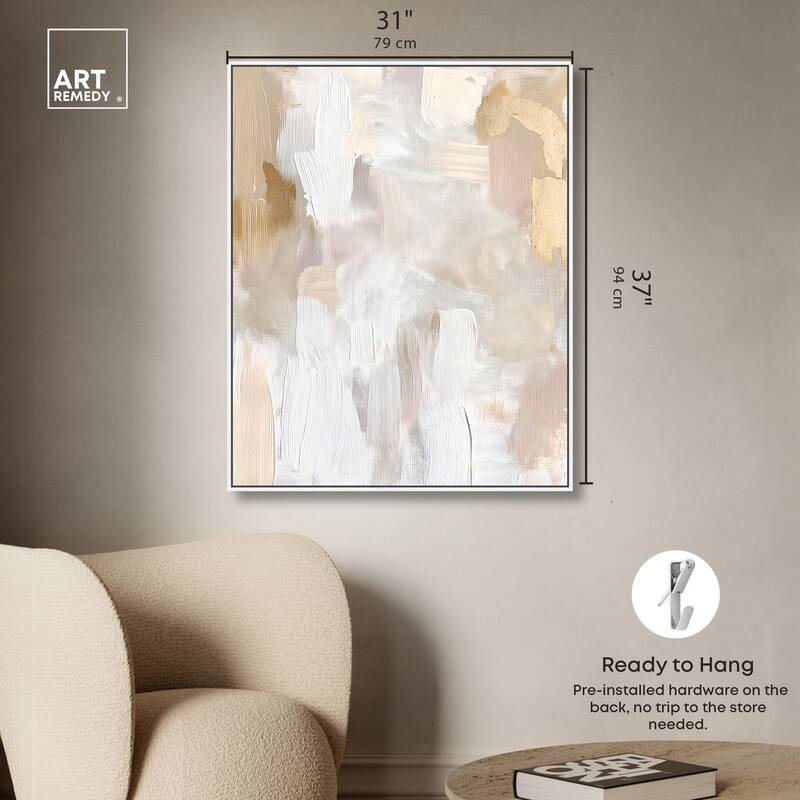 Beige and Cream II Canvas by Art Remedy