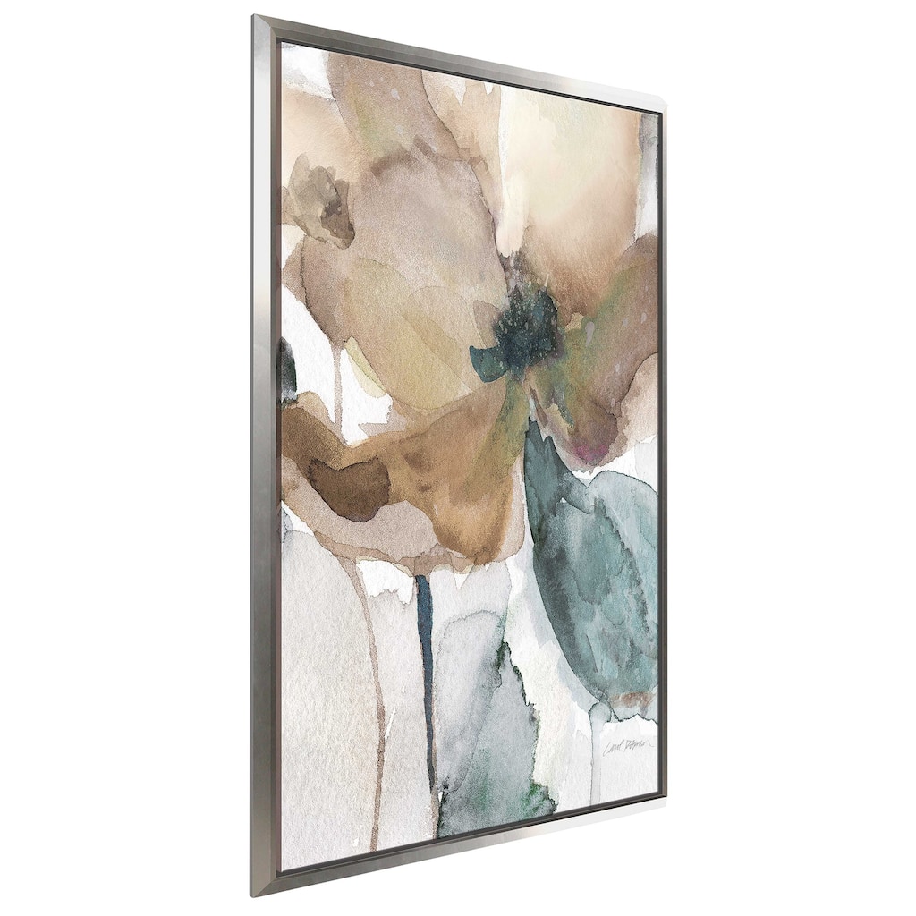 "Watercolor Poppy I" by Carol Robinson Print on Floating Canvas