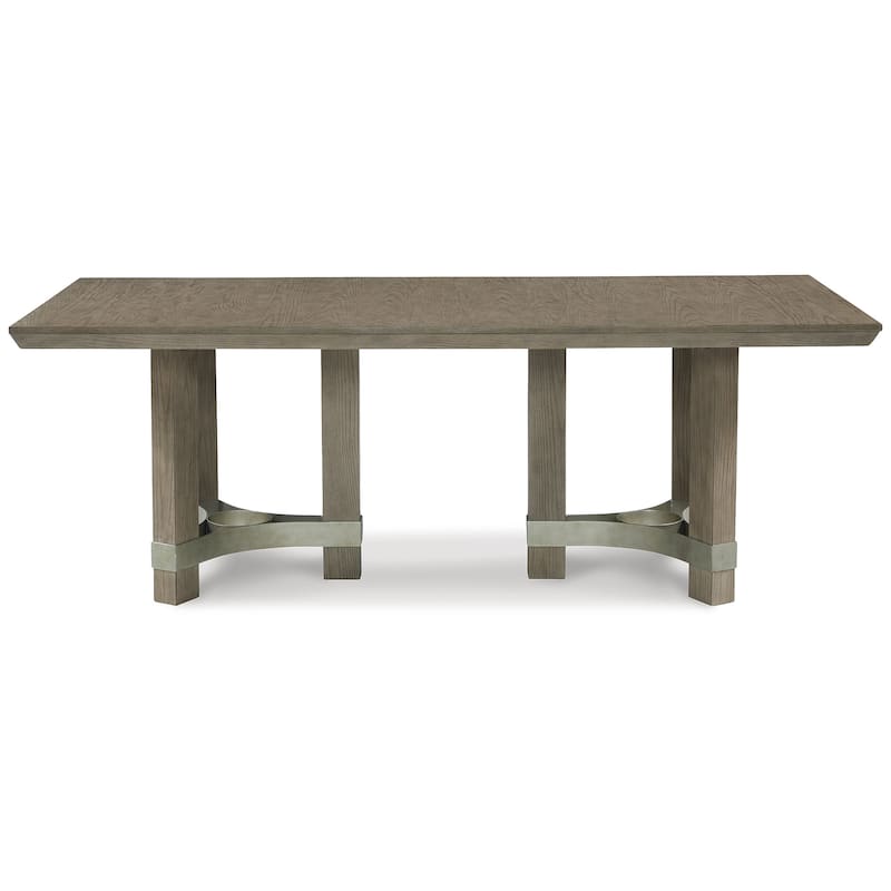 Signature Design by Ashley Chrestner Gray Dining Table - 41"W x 84"D x 30"H