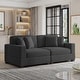 preview thumbnail 110 of 193, Oversized Modular Sectional Sofa Set with Pillows Grey/2 Armchair