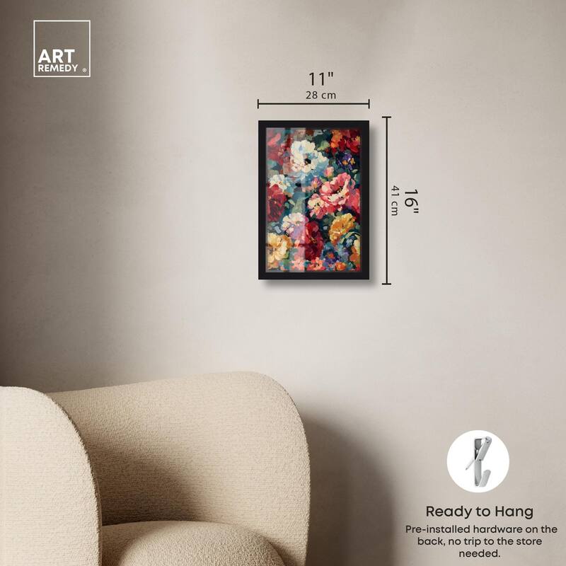 Garden Tapestries I Shadowbox by Art Remedy