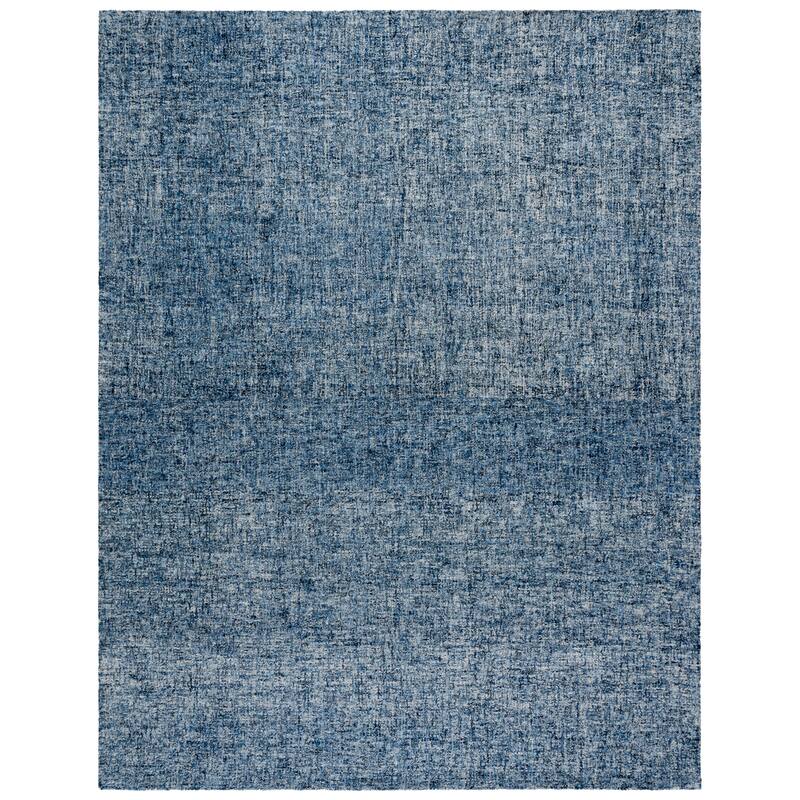 SAFAVIEH Handmade Abstract Menna Wool Rug - Blue/Ivory - 9' x 12'