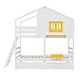 preview thumbnail 18 of 26, Bunk Bed with 2 Drawers, 1 Storage Box, 1 Shelf, Window and Roof
