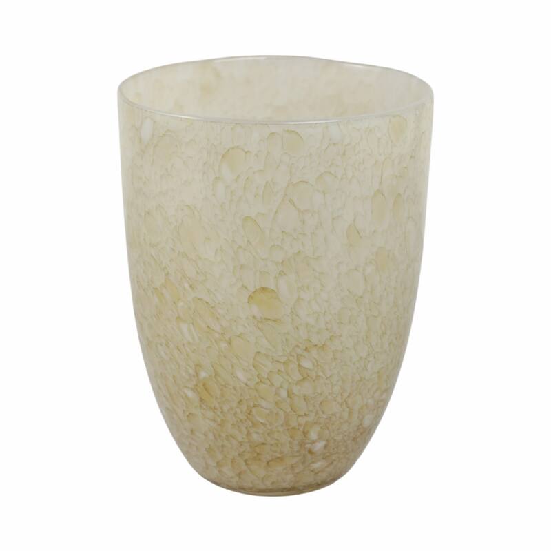Glass Decorative Vase Textured Handcrafted Sculptural Statement Style