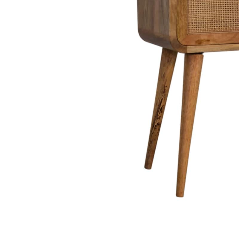 Artisan Furniture Solid Wood Mini Woven Nightstand