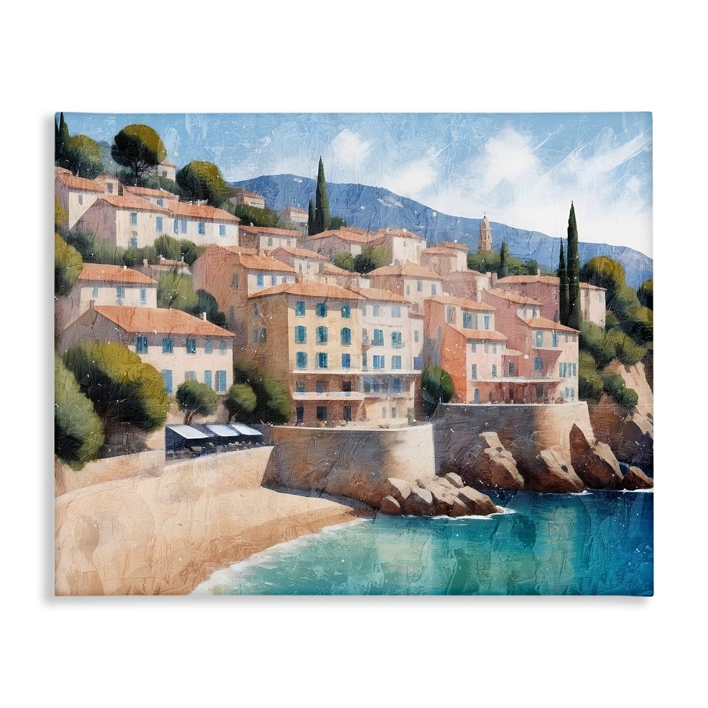Stupell Charming Coastal Architecture Canvas Wall Art Design By Kim Allen