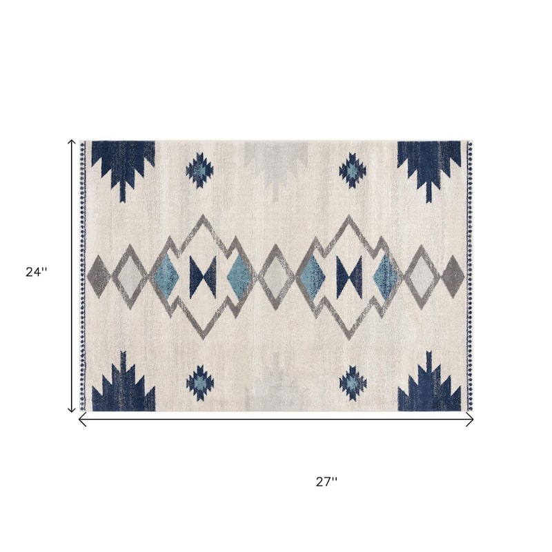 HomeRoots Southwestern Contemporary Square Area Rug