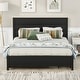 preview thumbnail 3 of 7, Queen Size Storage Platform Kids Bed Frame with Twin Trundle, 2-Drawers & Sturdy Headboard for Bedroom, Easy to Install, Black