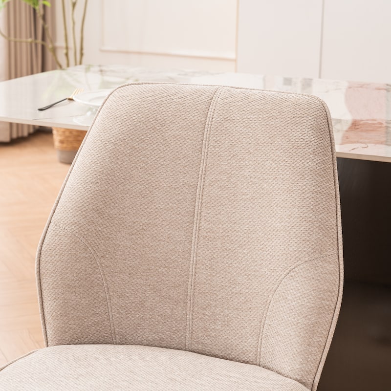 Set of 2 Modern Dining Chairs, Armless Upholstered Side Chairs