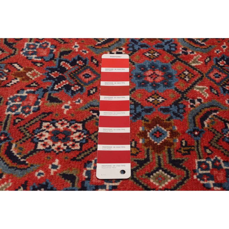 ECARPETGALLERY Hand-knotted Andelz Red Wool Rug - 3'3 x 9'7