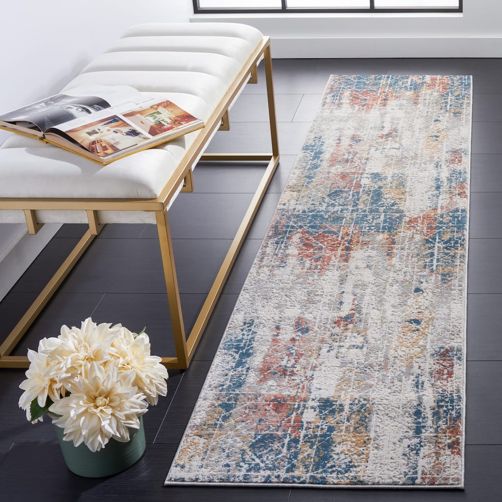 SAFAVIEH Invista Merrie Modern Abstract Rug - 2' x 8' Runner