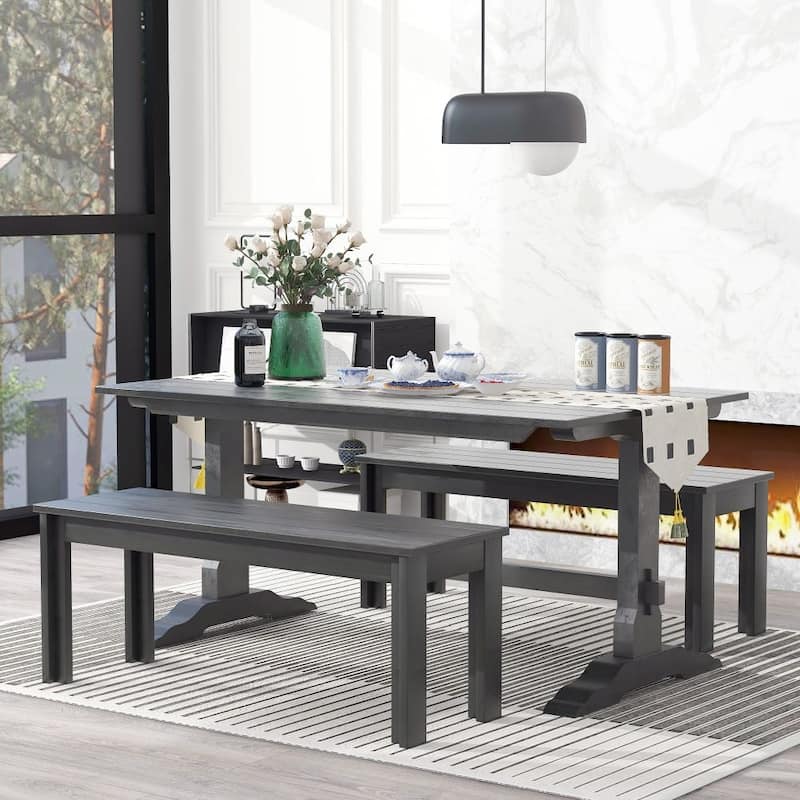 3-Piece Retro Dining Set for Dining Room
