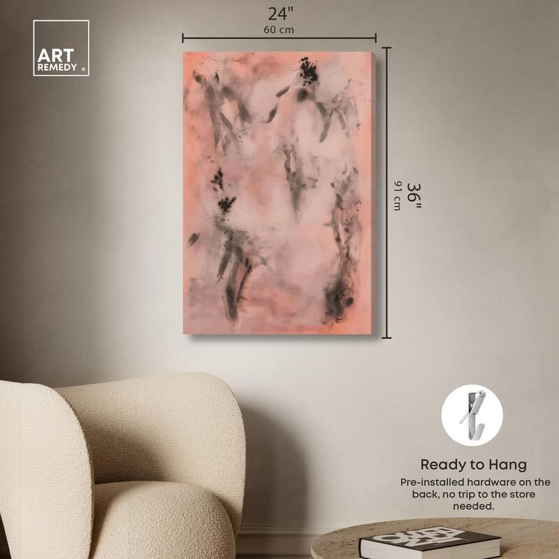 Ink Wash Canvas by Art Remedy, Gallery Wrapped