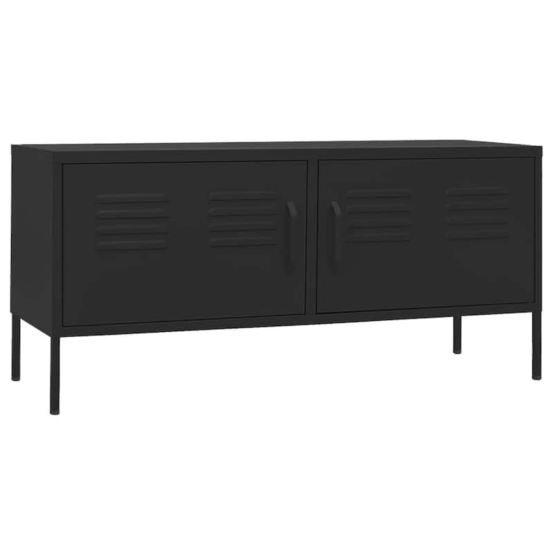 vidaXL TV Stand TV Unit Sideboard Home TV Console Media Unit Cupboard Steel - 41.3"x13.8"x19.7"
