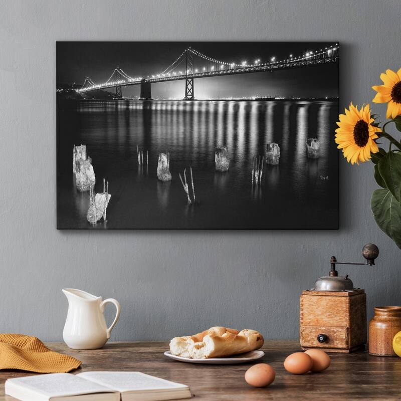 Night Reflections Premium Gallery Wrapped Canvas - Ready to Hang