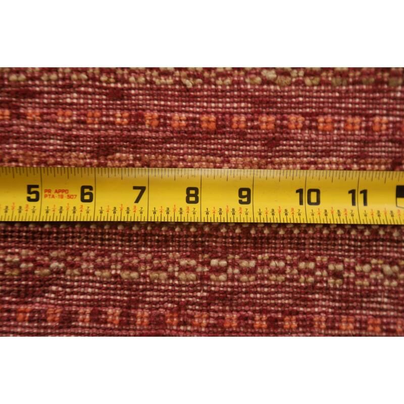 Modern Gabbeh Oriental Runner Rug Handmade Wool Carpet - 2'7"x 12'2"