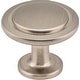 preview thumbnail 6 of 5, Elements Gatsby 1-1/4 Inch Mushroom Cabinet Knob Satin Nickel