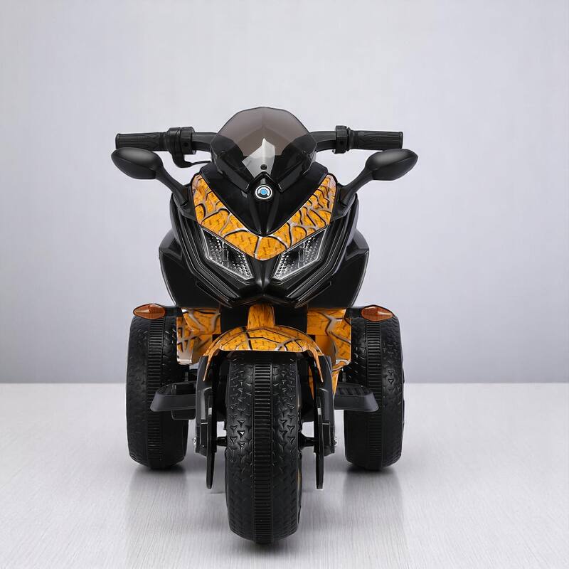 12V Kids Electric Ride-On Motorcycle with Manual Throttle, LED Wheel Lights, Bluetooth Music- Battery Powered Motorbike