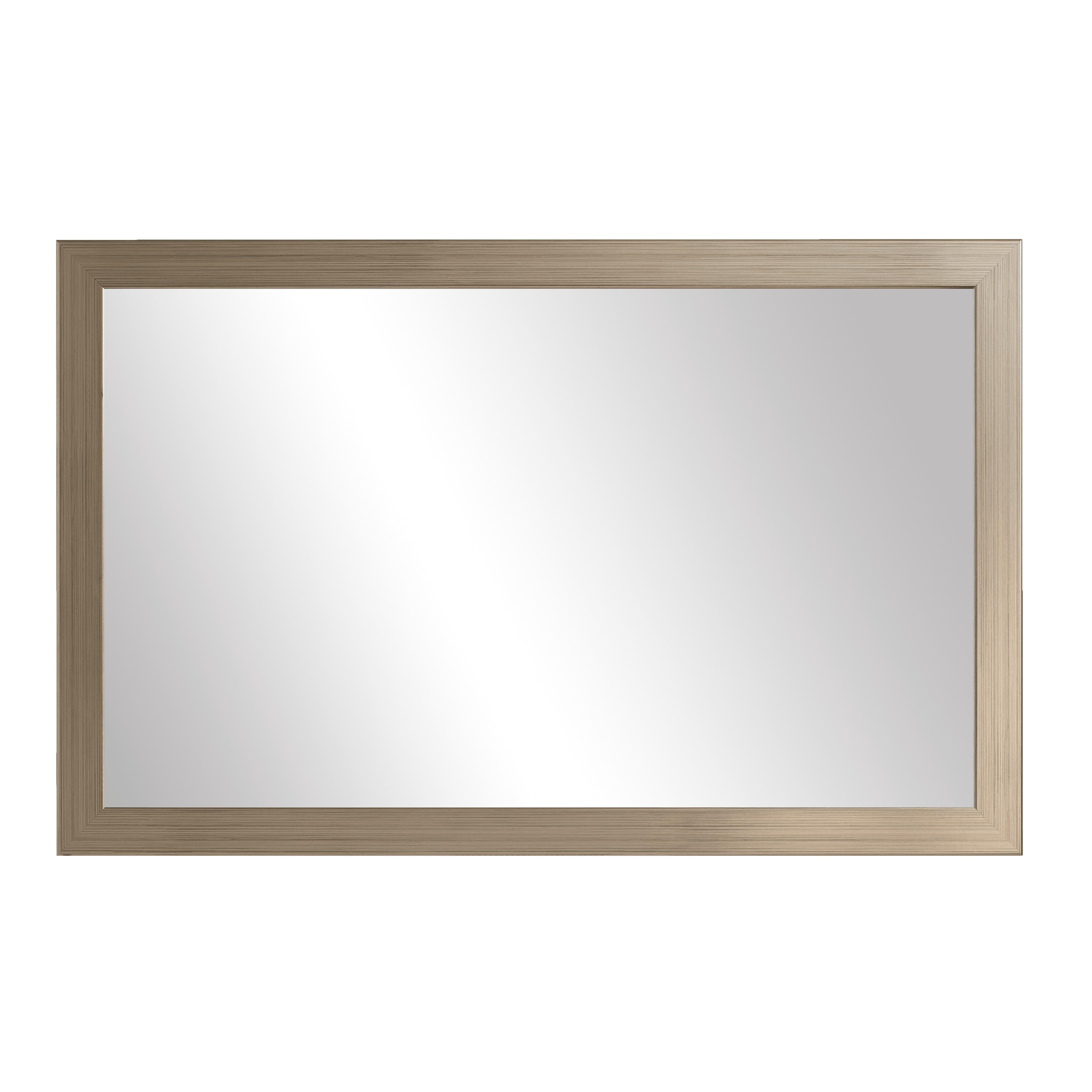 Meade Aged Nickel Framed Mirror