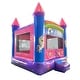preview thumbnail 3 of 3, Pogo Bounce House Crossover Kids Inflatable Bounce House with Blower, Deluxe Pink