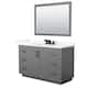 Option Dark Gray, Black Trim, Giotto Quartz Top