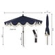 preview thumbnail 18 of 157, 9ft Tassel Patio Umbrella Auto-Tilt, Crank , by JONATHAN Y