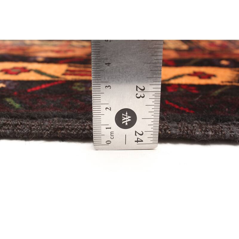 ECARPETGALLERY Hand-knotted Teimani Black Wool Rug - 3'11 x 6'2