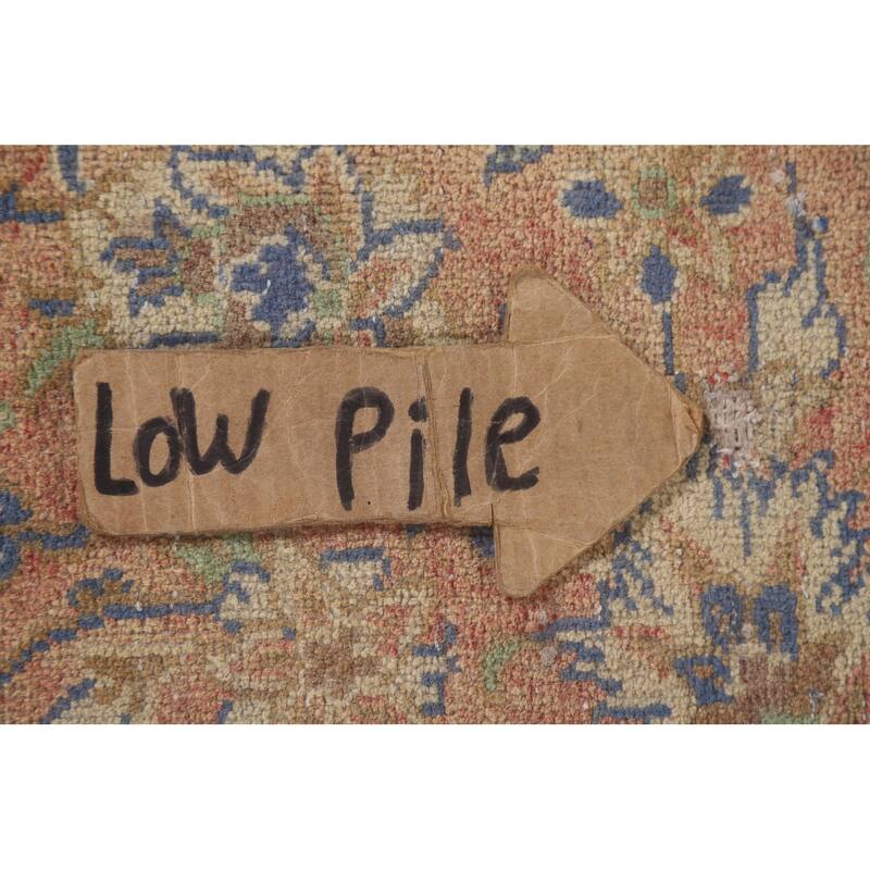 Hand Knotted Oriental 100% Wool Carpet Traditional Floral Oranges & Rust Kashan Area Rug - 13' 0'' X 9' 6''