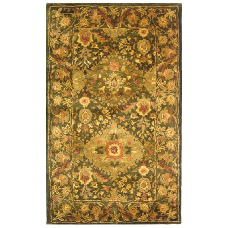 SAFAVIEH Handmade Antiquity Allegonde Traditional Oriental Wool Rug - 2'3" x 4' - Olive
